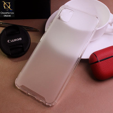 Realme C11 Cover - White - Candy Assorted Color Soft Semi-Transparent Case