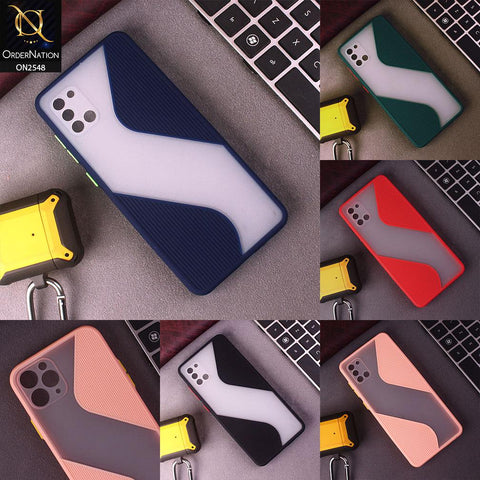 Oppo A52 Cover - Green - New Ziggy Line Wavy Style Soft Case