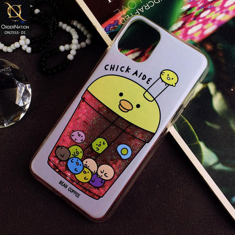 iPhone 11 Pro Cover - Design 1 - New Stylish Ice Cream Shake 3D Moving Liquid Glitter Case