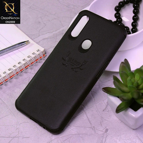 Oppo A31 Cover - Black - New Dot Texture PU Leather Soft Case