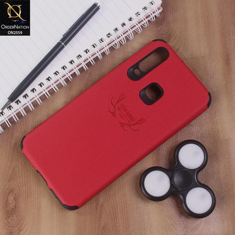 Vivo Y12 - Red - New Dot Texture PU Leather Soft Case