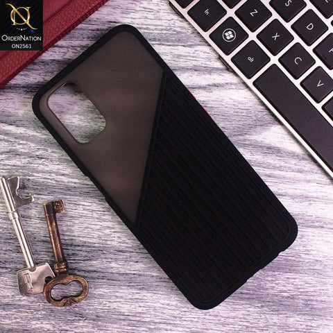 Oppo A92 - Black - New Half And Half Pattern Soft Case