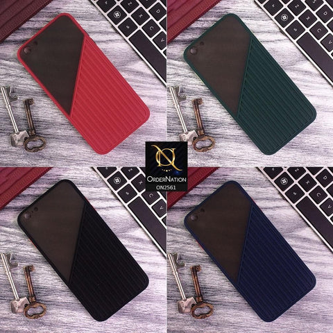 iPhone 6s Plus / 6 Plus - Black - New Half And Half Pattern Soft Case