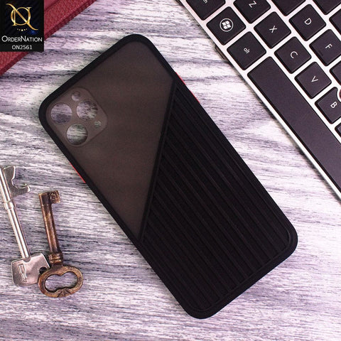 iPhone 11 Pro - Black - New Half And Half Pattern Soft Case