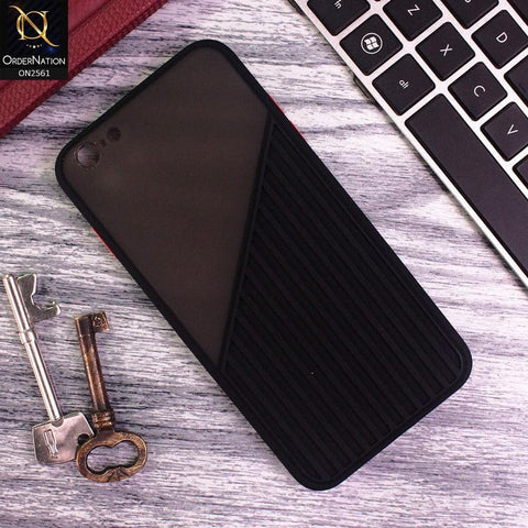 iPhone 6s Plus / 6 Plus - Black - New Half And Half Pattern Soft Case