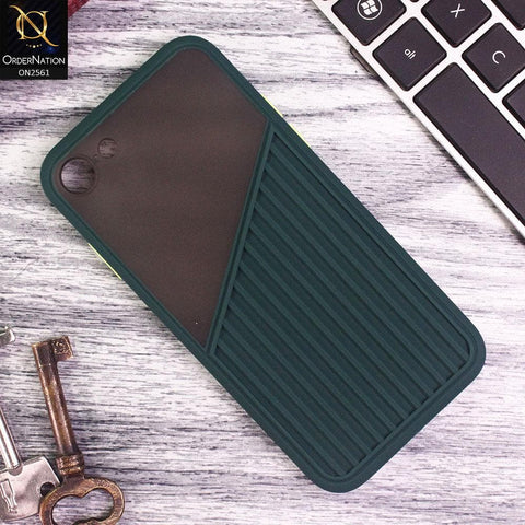 iPhone 8 / 7 - Green - New Half And Half Pattern Soft Case