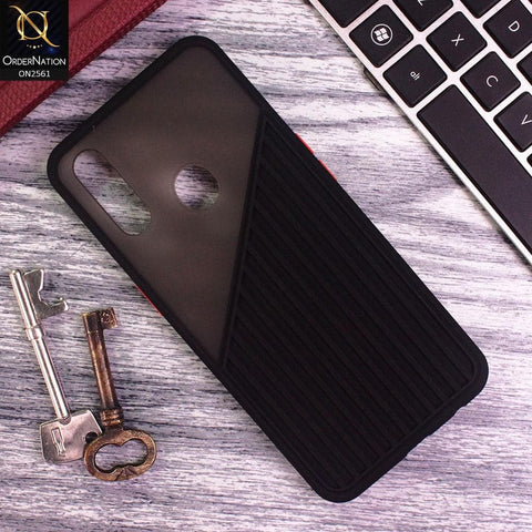 Oppo A8 - Black - New Half And Half Pattern Soft Case