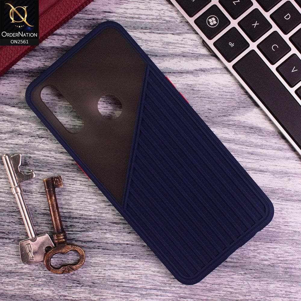 Oppo A31 - Blue - New Half And Half Pattern Soft Case