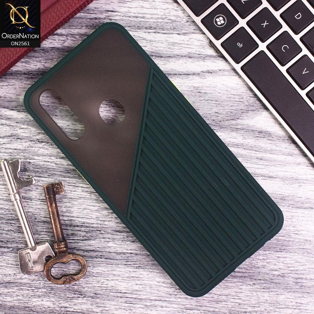 Oppo A31 - Green - New Half And Half Pattern Soft Case