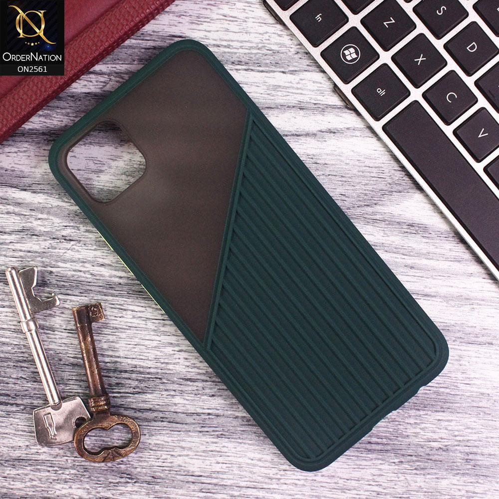 Realme C11 - Green - New Half And Half Pattern Soft Case