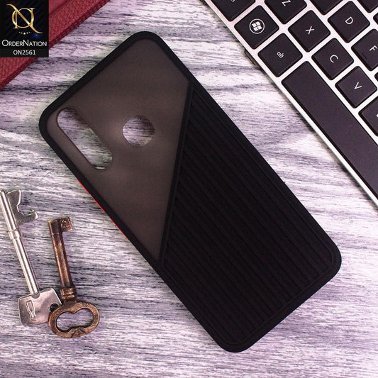 Vivo Y12 - Black - New Half And Half Pattern Soft Case