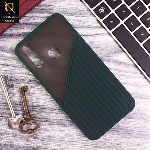 Vivo Y12 - Green - New Half And Half Pattern Soft Case