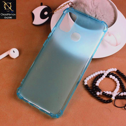 Infinix Hot 9 Play Cover - Cyan - Stylish Overlay Florentino Color Series Sillicone Case