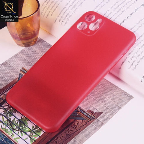 iPhone 11 Pro Cover - Red - Candy Color Soft Shell Case