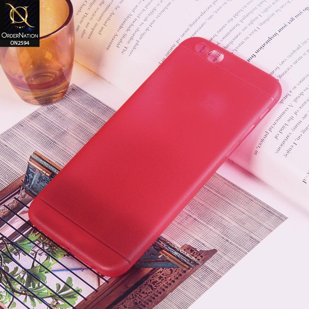 iPhone 6s Plus / 6 Plus Cover - Red - Candy Color Soft Shell Case