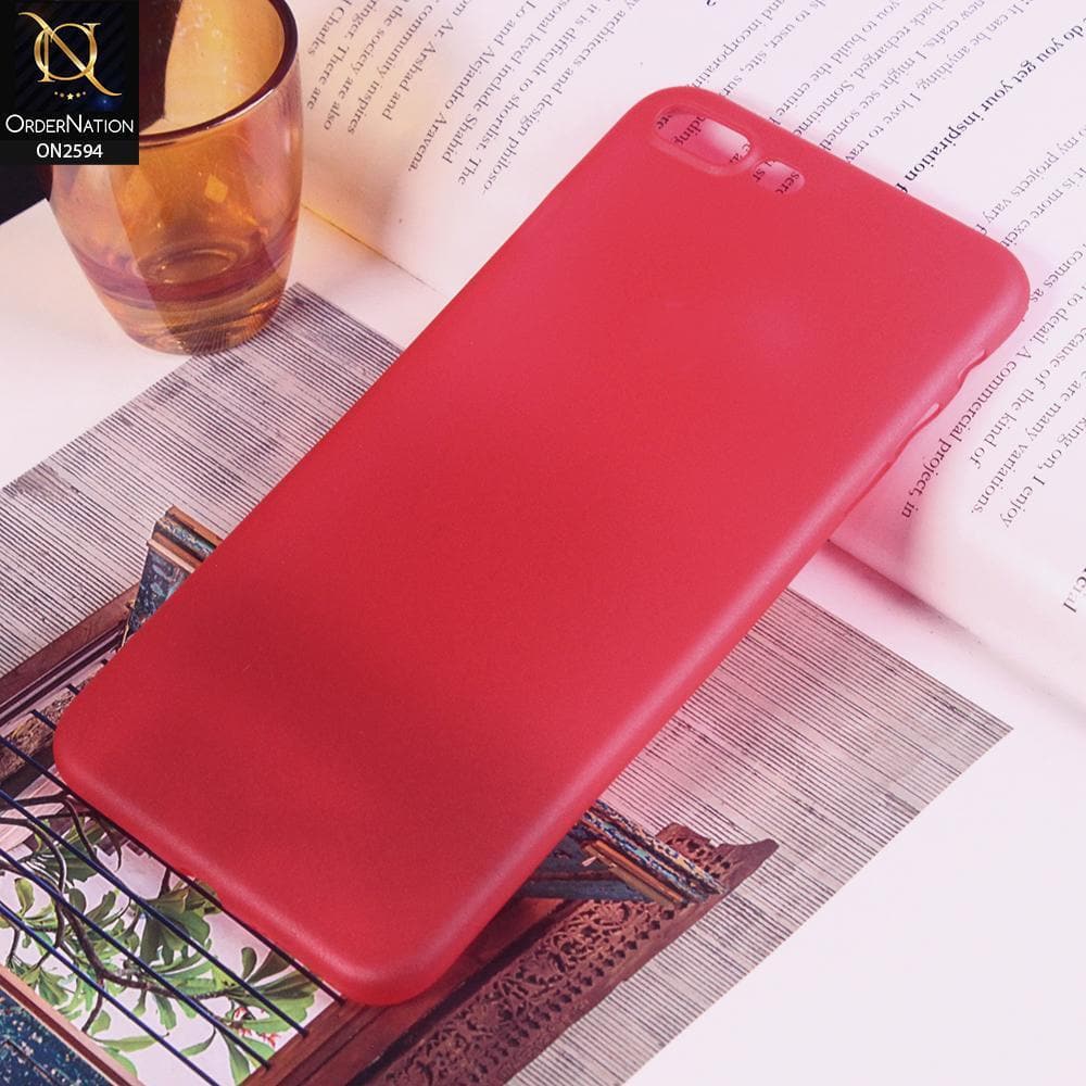 iPhone 8 Plus / 7 Plus Cover - Red - Candy Color Soft Shell Case