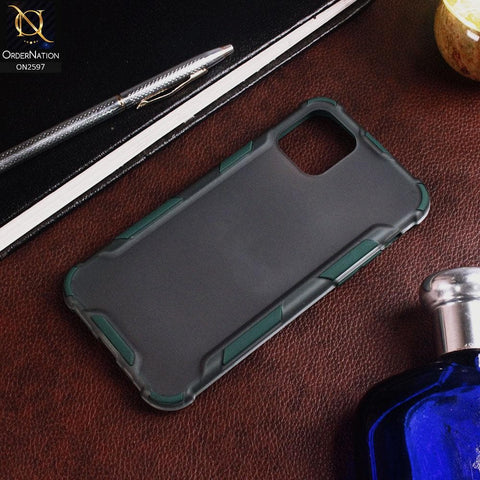 iPhone 11 Pro Cover - Green - New Style Hybrid Soft Bumper Shell Case