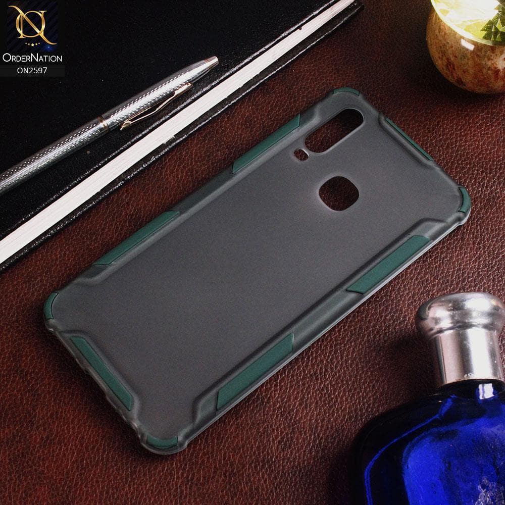 Vivo Y17 Cover - Green - New Style Hybrid Soft Bumper Shell Case