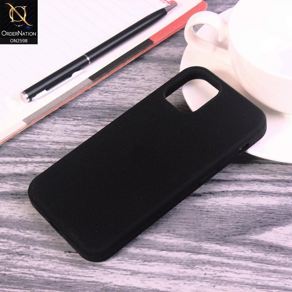 iPhone 13 Pro Max Cover - Black - HQ Silica Gel Shockproof Matte Soft Silicone Case