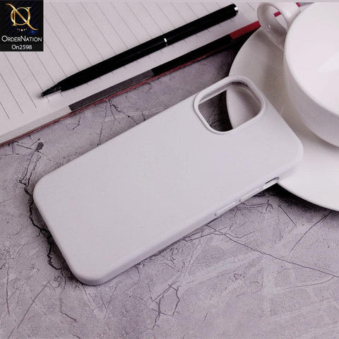 iPhone 13 Pro Max Cover - White - HQ Silica Gel Shockproof Matte Soft Silicone Case