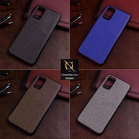Oppo A52 Cover - Brown - New Fabric Soft Silicone Logo Case