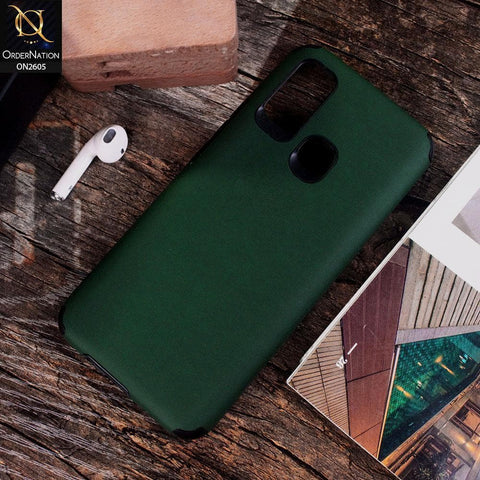 Infinix Hot 9 Play - Green - Matte Colorful Soft Pu Leather Case