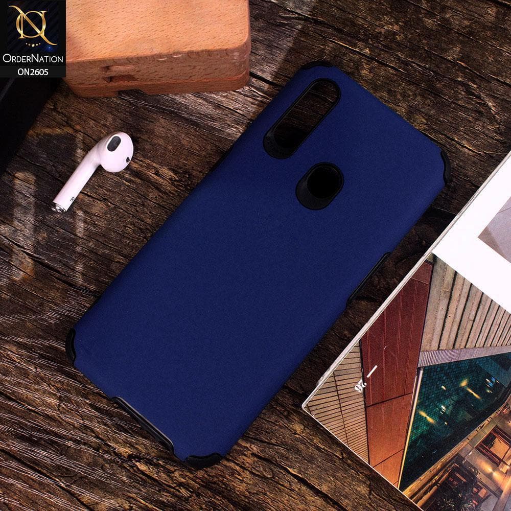 Oppo A31 - Blue - Matte Colorful Soft Pu Leather Case