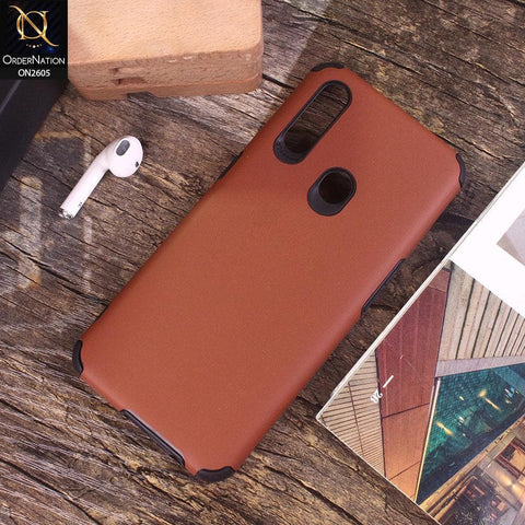 Oppo A31 - Brown - Matte Colorful Soft Pu Leather Case