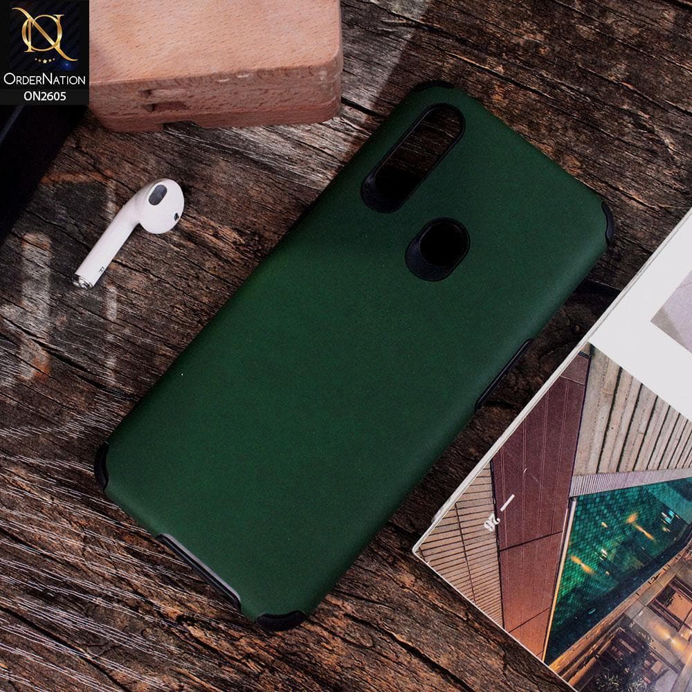 Oppo A31 - Green - Matte Colorful Soft Pu Leather Case