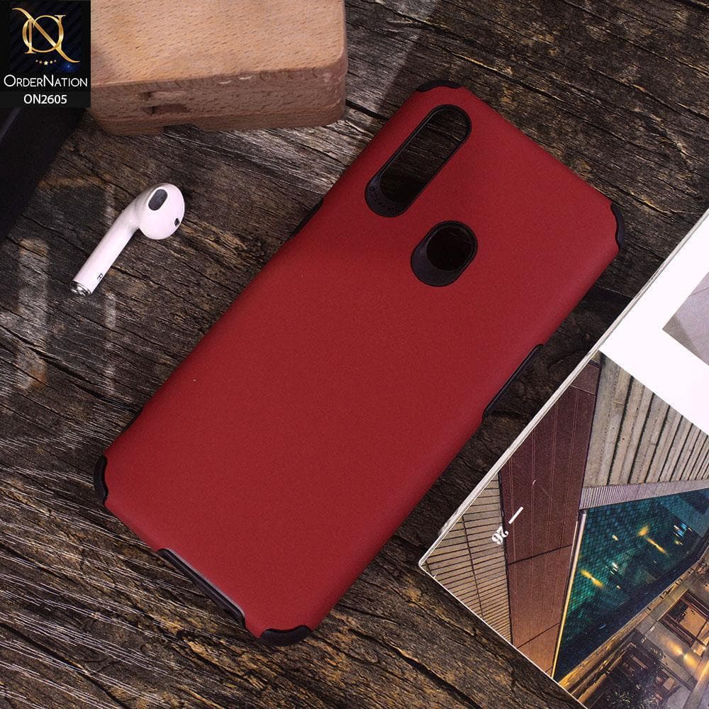 Oppo A31 - Red - Matte Colorful Soft Pu Leather Case