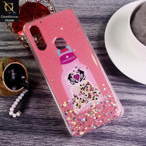 Oppo A31 - Dark Pink - Glamorous Look Glitter Shine Tpu Case - Glitter Does Not Move