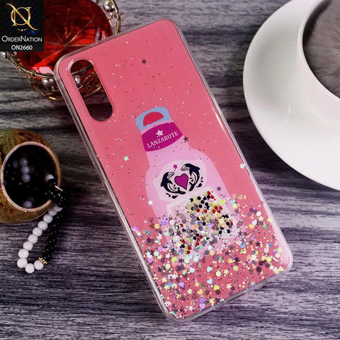 Vivo S1 - Dark Pink - Glamorous Look Glitter Shine Tpu Case - Glitter Does Not Move