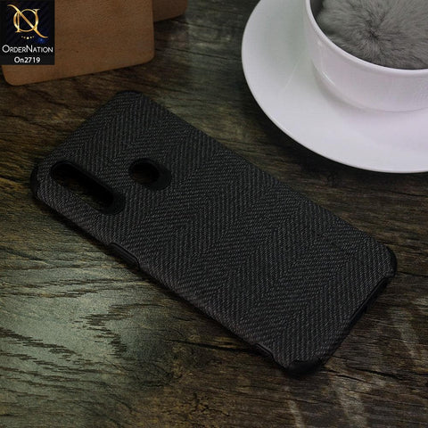 Oppo A8 - Black - Soft New Fresh Look Jeans Texture Case