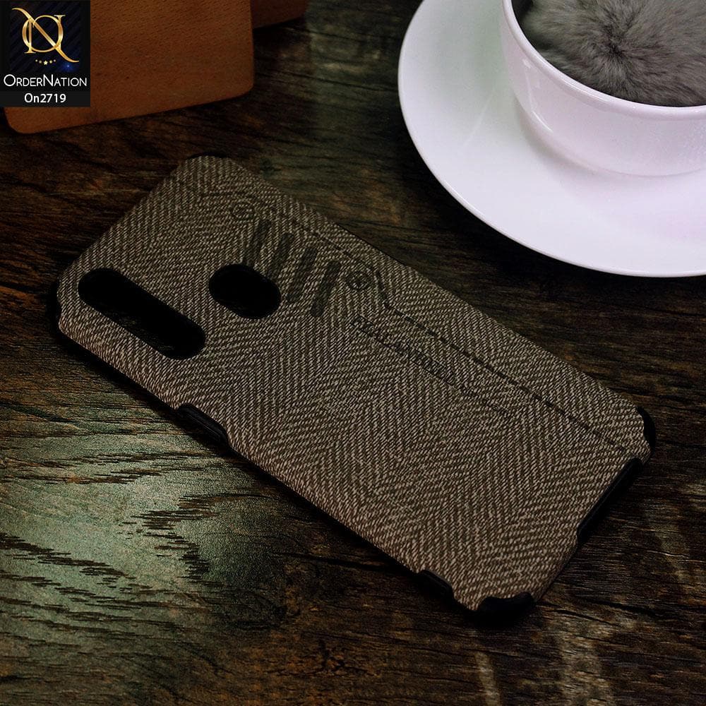 Oppo A8 - Gray - Soft New Fresh Look Jeans Texture Case