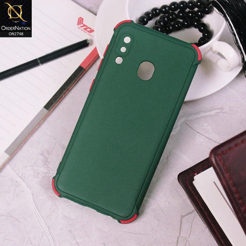 Samsung Galaxy A20 Cover - Dark Green - Soft New Stylish Matte Look Case