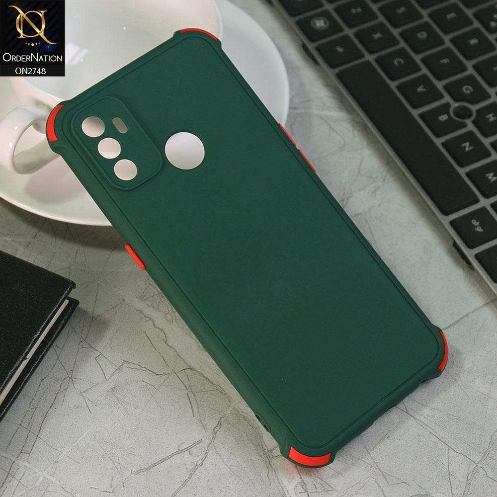 Oppo A53 Cover - Green - Soft New Stylish Matte Look Case