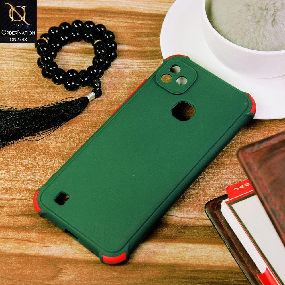 Infinix Smart HD 2021 Cover - Green - Soft New Stylish Matte Look Case