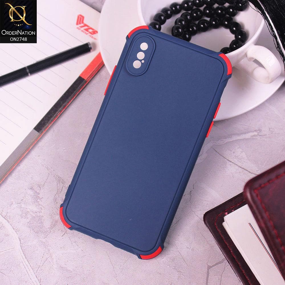 iPhone XS / X Cover - Blue - Soft New Stylish Matte Look Case