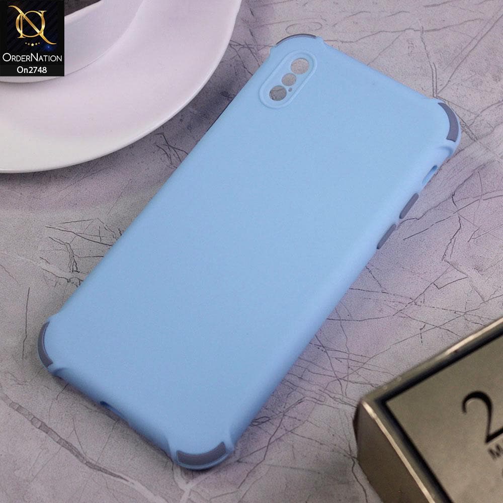 iPhone XS / X - Sky Blue - Soft New Stylish Matte Look Case