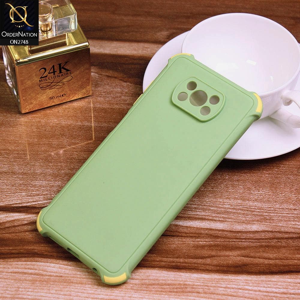 Xiaomi Poco X3 Cover - Light Green - Soft New Stylish Matte Look Case