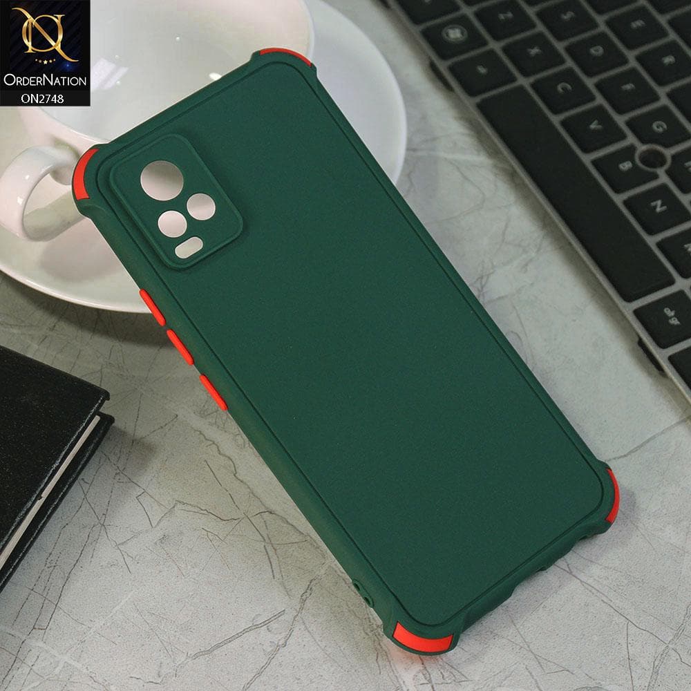 Vivo V20 Cover - Green - Soft New Stylish Matte Look Case