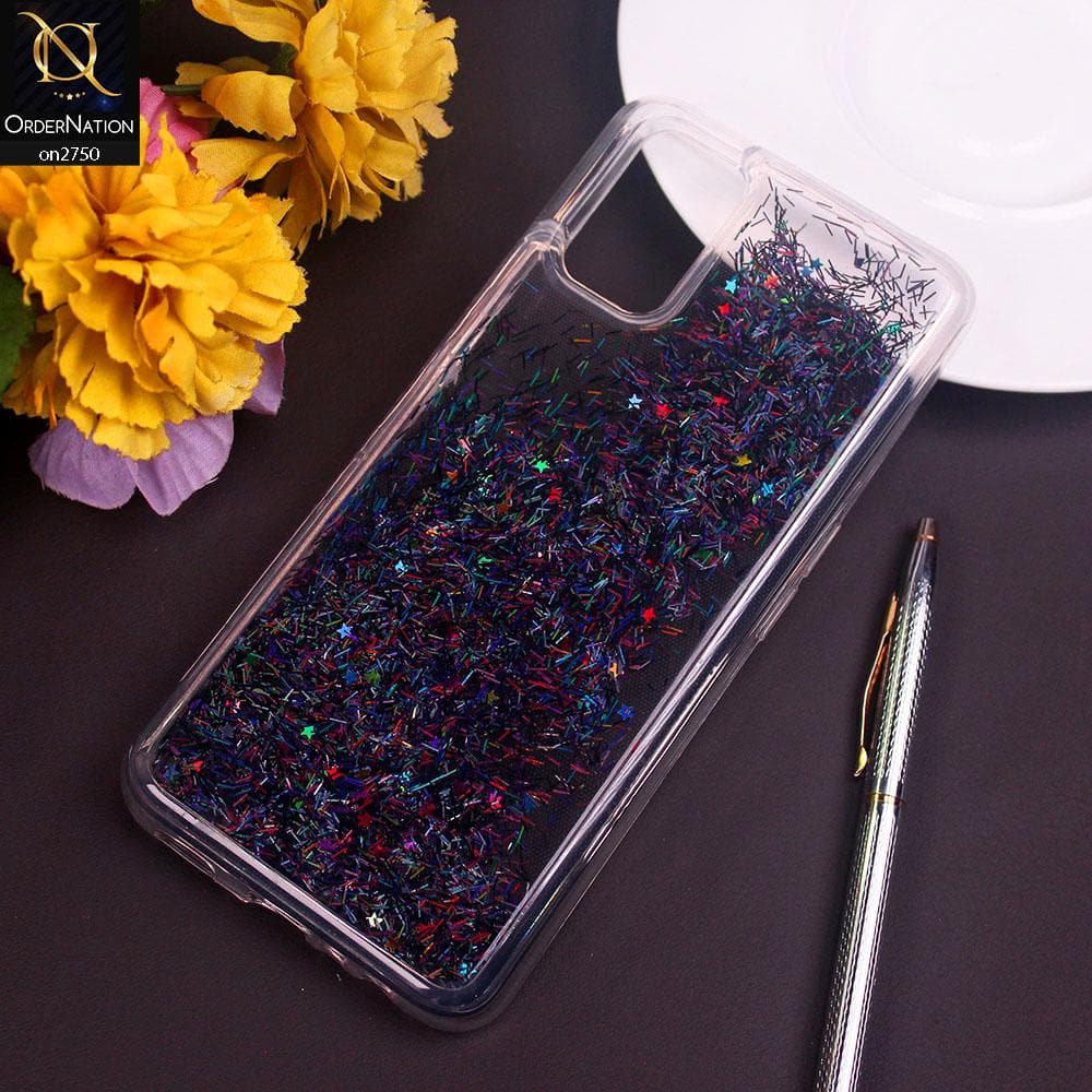 Oppo A52 Cover - Black - New Fashion Girlish Loopan Liquid Star Soft Case