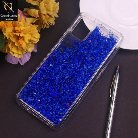 Oppo A52 Cover - Blue - New Fashion Girlish Loopan Liquid Star Soft Case