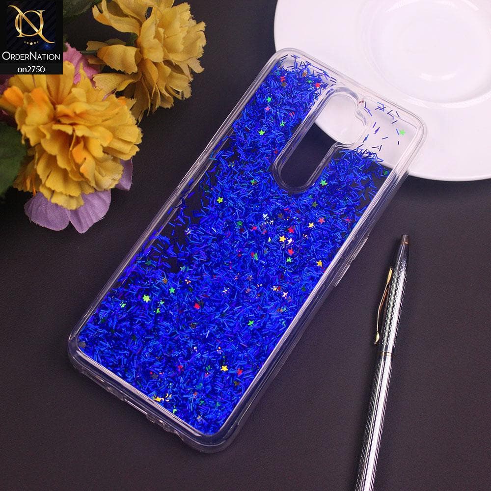 Oppo A5 2020 Cover - Blue - New Fashion Girlish Loopan Liquid Star Soft Case