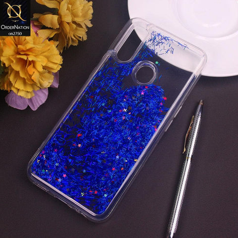 Oppo A8 Cover - Blue - New Fashion Girlish Loopan Liquid Star Soft Case