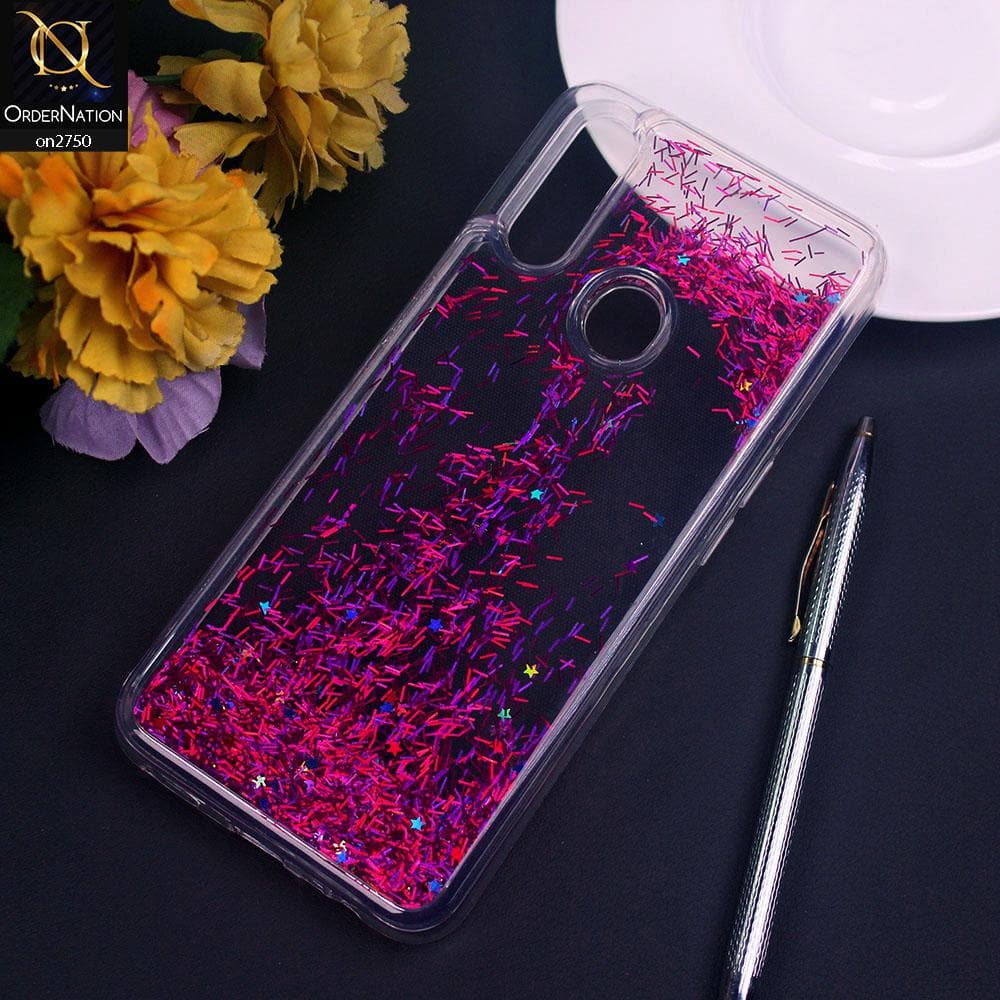 Oppo A8 Cover - Pink - New Fashion Girlish Loopan Liquid Star Soft Case