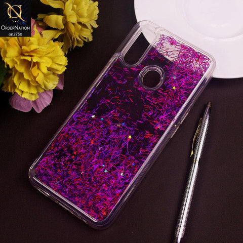 Oppo A31 Cover - Purple - New Fashion Girlish Loopan Liquid Star Soft Case