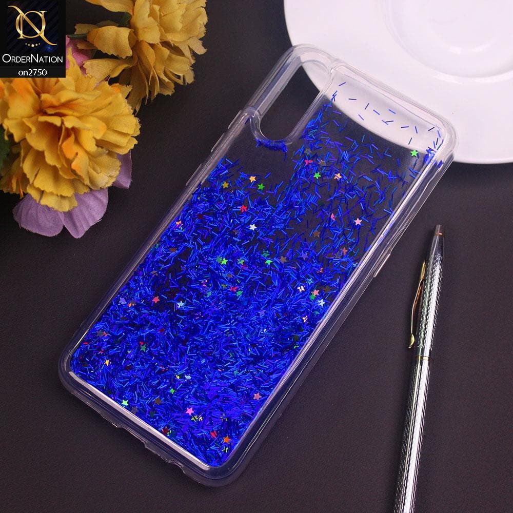 Vivo S1 Cover - Blue - New Fashion Girlish Loopan Liquid Star Soft Case