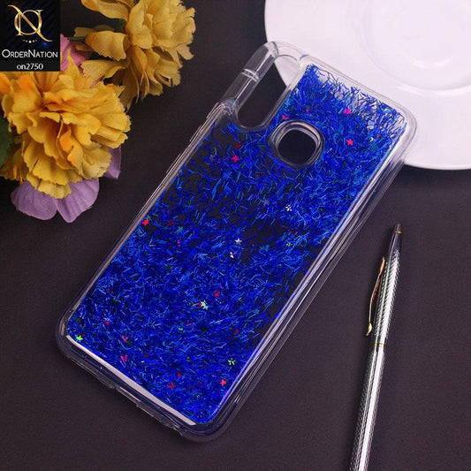 Vivo Y11 2019 Cover - Blue - New Fashion Girlish Loopan Liquid Star Soft Case