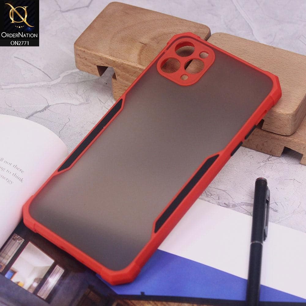 iPhone 11 Pro Cover - Red - New Stylish Anti-Drop Grip Matte Semi Transparent With Camera Protection Case